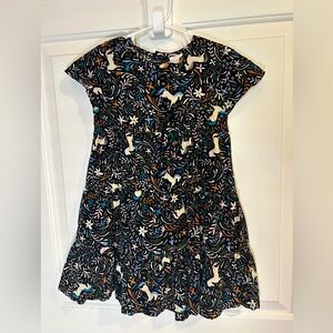 Hanna Andersson Unicorn Swing Dress 4T